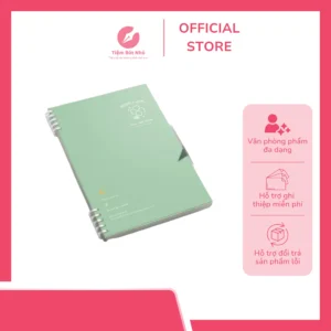 Sổ còng A5 B5 120 trang bìa nhựa Good Luck