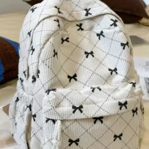 Balo Mini Cute Bunny Màu Kem Nhiều Ngăn Tiện Lợi