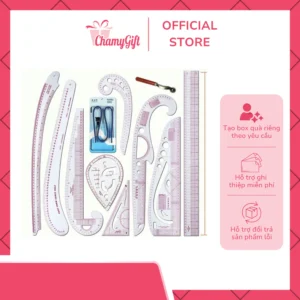 Bộ Thước Vẽ Kỹ Thuật, Đo Góc & Hình Học Chính Xác Cho Học Sinh, Sinh Viên